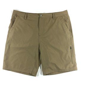 Gerry Flat Front Shorts Mens Size 40 Measured Size 41 Khaki Tan Hiking